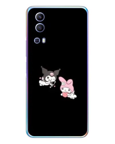 Чехол для Vivo Y72 с картинкой «My Melody и Kuromi» Чехол для Vivo Y72 с картинкой «My Melody и Kuromi»