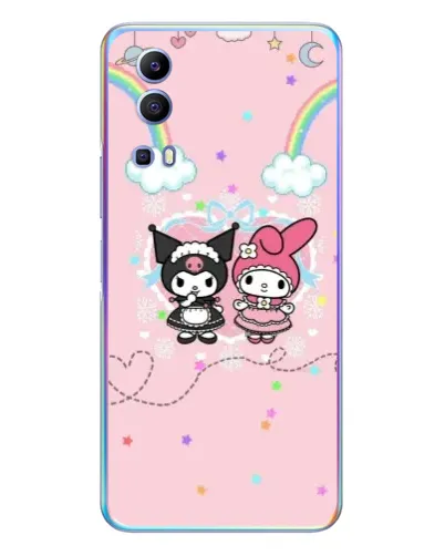 Чехол для Vivo Y72 с картинкой «My Melody и Kuromi» Чехол для Vivo Y72 с картинкой «My Melody и Kuromi»