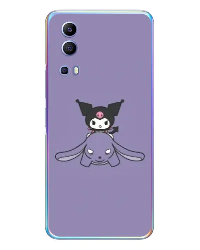 Чехол для Vivo Y72 с картинкой «Kuromi на лиловом фоне» Чехол для Vivo Y72 с картинкой «Kuromi на лиловом фоне»