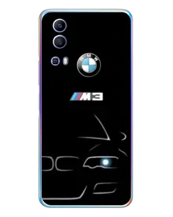 Чехол для Vivo Y72 с картинкой «Минималистичный принт BMW M3»
