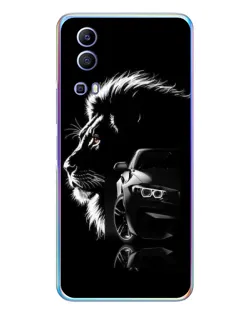 Чехол для Vivo Y72 с картинкой «BMW и лев»