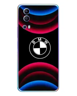 Чехол для Vivo Y72 с картинкой «Логотип BMW и неоновые дуги»