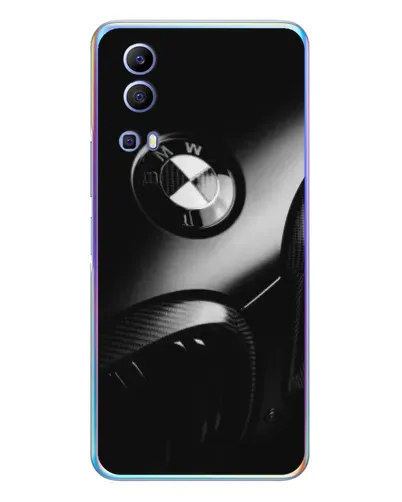 Чехол для Vivo Y72 с картинкой «Эмблема BMW — макро»