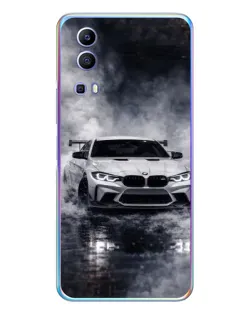 Чехол для Vivo Y72 с картинкой «BMW сквозь туман»