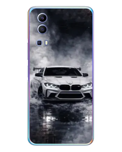 Чехол для Vivo Y72 с картинкой «BMW сквозь туман»
