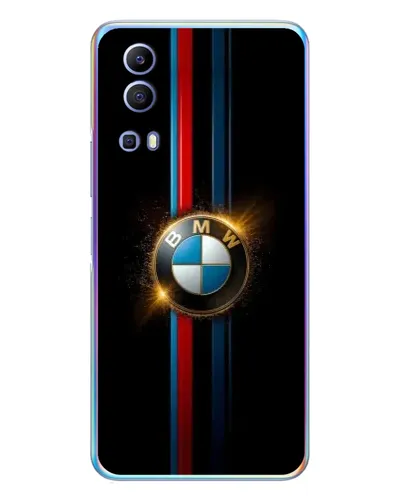 Чехол для Vivo Y72 с картинкой «BMW M-Power неон»
