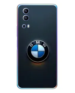 Чехол для Vivo Y72 с картинкой «Логотип BMW — минимализм»
