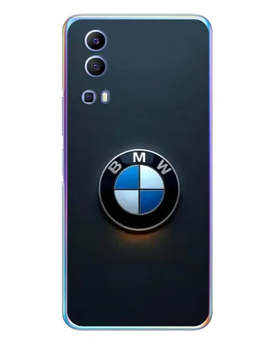Чехол для Vivo Y72 с картинкой «Логотип BMW — минимализм»