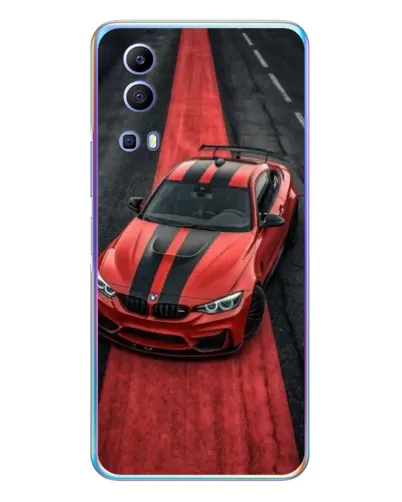 Чехол для Vivo Y72 с картинкой «BMW на красной дорожке»