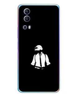 Чехол для Vivo Y72 с картинкой «PUBG — белый шлем»