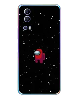 Чехол для Vivo Y72 с картинкой «Красный Among Us»