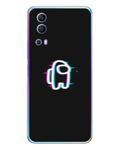 Чехол для Vivo Y72 с картинкой «Among Us неон»