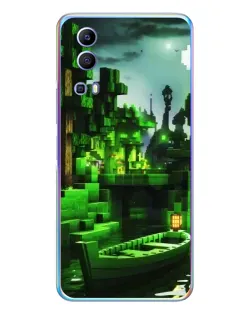 Чехол для Vivo Y72 с картинкой «Minecraft лесной пейзаж» Чехол для Vivo Y72 с картинкой «Minecraft лесной пейзаж»