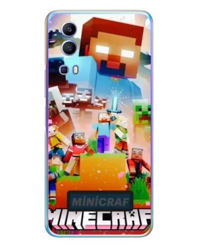 Чехол для Vivo Y72 с картинкой «Minecraft герои игры»