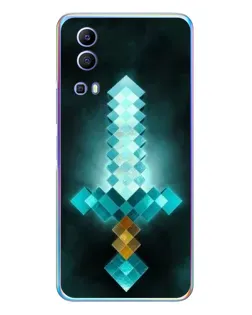 Чехол для Vivo Y72 с картинкой «Алмазный меч неон» Чехол для Vivo Y72 с картинкой «Алмазный меч неон»