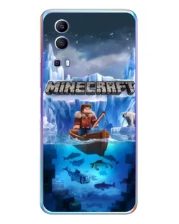 Чехол для Vivo Y72 с картинкой «Minecraft ледяной мир» Чехол для Vivo Y72 с картинкой «Minecraft ледяной мир»