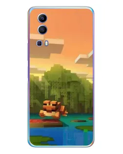 Чехол для Vivo Y72 с картинкой «Майнкрафт закат солнца» Чехол для Vivo Y72 с картинкой «Майнкрафт закат солнца»