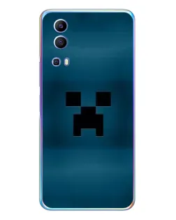 Чехол для Vivo Y72 с картинкой «Крипер текстура» Чехол для Vivo Y72 с картинкой «Крипер текстура»
