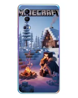 Чехол для Vivo Y72 с картинкой «Зимний Minecraft» Чехол для Vivo Y72 с картинкой «Зимний Minecraft»