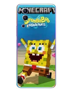 Чехол для Vivo Y72 с картинкой «Губка Боб Minecraft» Чехол для Vivo Y72 с картинкой «Губка Боб Minecraft»