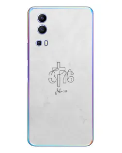 Чохол для Vivo Y72 з картинкою «Івана 3:16 Хрест»