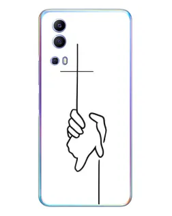 Чохол для Vivo Y72 з картинкою «Рука тримає»