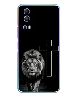 Чохол для Vivo Y72 з картинкою «Лев та Хрест»