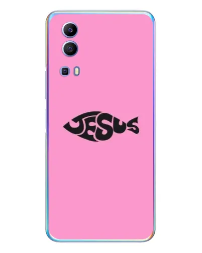 Чохол для Vivo Y72 з картинкою «Рожевий символ Jesus» Чохол для Vivo Y72 з картинкою «Рожевий символ Jesus»