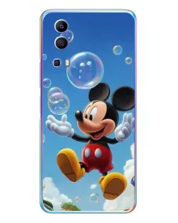 Чехол для Vivo Y72 с картинкой «Mickey и мыльные пузыри»