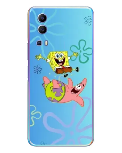 Чехол для Vivo Y72 с картинкой «Спанч Боб и Патрик»