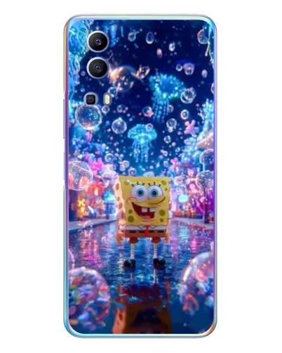 Чехол для Vivo Y72 с картинкой «Неоновый океан»