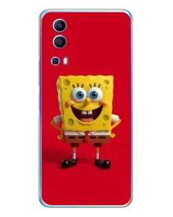 Чехол для Vivo Y72 с картинкой «Спанч Боб на красном»