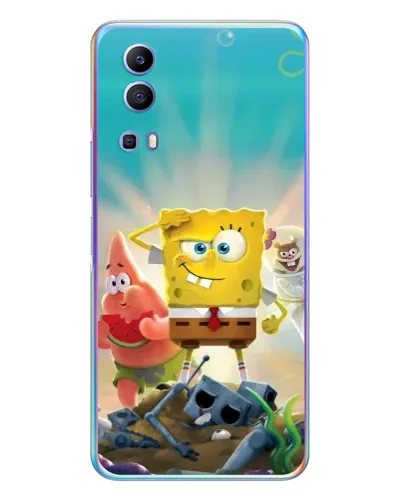 Чехол для Vivo Y72 с картинкой «Спанч Боб победитель»