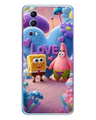 Чехол для Vivo Y72 с картинкой «Губка Боб Патрик»