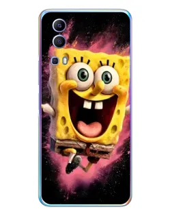 Чехол для Vivo Y72 с картинкой «Взрывной Спанч Боб»