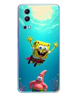 Чохол для Vivo Y72 з картинкою «Спанч Боб під водою»