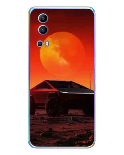 Чехол для Vivo Y72 с картинкой «Cybertruck на Марсе» Чехол для Vivo Y72 с картинкой «Cybertruck на Марсе»