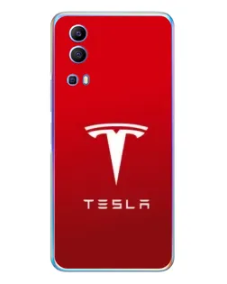 Чехол для Vivo Y72 с картинкой «Tesla Red Classic»