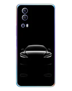 Чехол для Vivo Y72 с картинкой «Силуэт Tesla Night»
