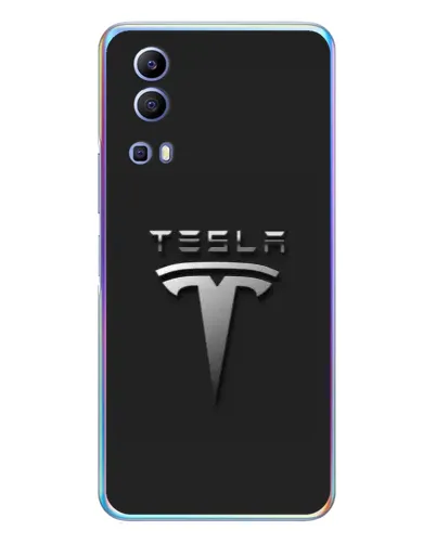 Чехол для Vivo Y72 с картинкой «Стальной логотип Tesla» Чехол для Vivo Y72 с картинкой «Стальной логотип Tesla»