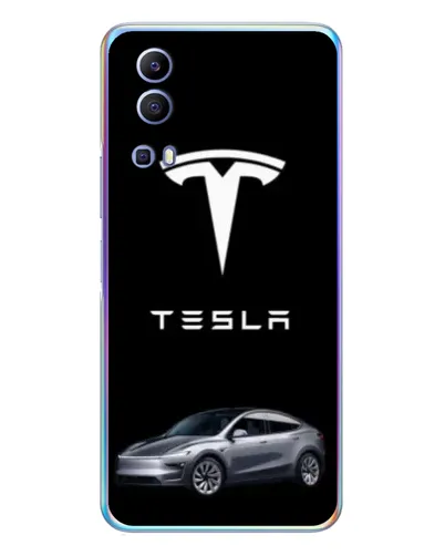 Чехол для Vivo Y72 с картинкой «Tesla Model Y» Чехол для Vivo Y72 с картинкой «Tesla Model Y»