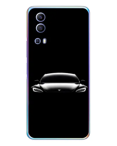 Чехол для Vivo Y72 с картинкой «Фары Tesla Night» Чехол для Vivo Y72 с картинкой «Фары Tesla Night»