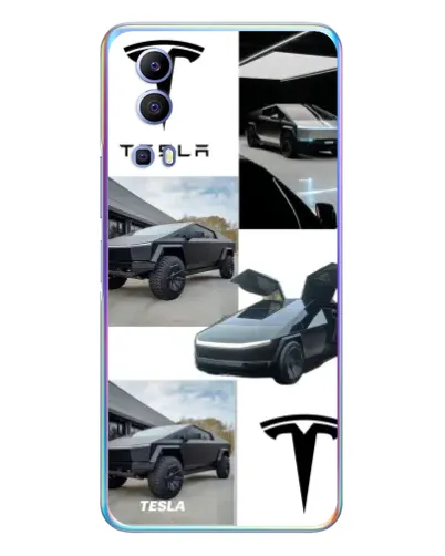 Чехол для Vivo Y72 с картинкой «Коллаж Cybertruck Tesla» Чехол для Vivo Y72 с картинкой «Коллаж Cybertruck Tesla»