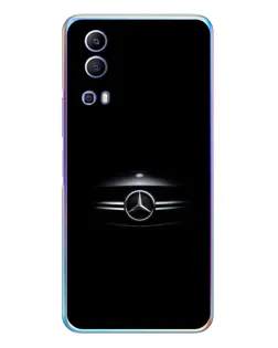 Чехол для Vivo Y72 с картинкой «Mercedes — абстрактные линии»