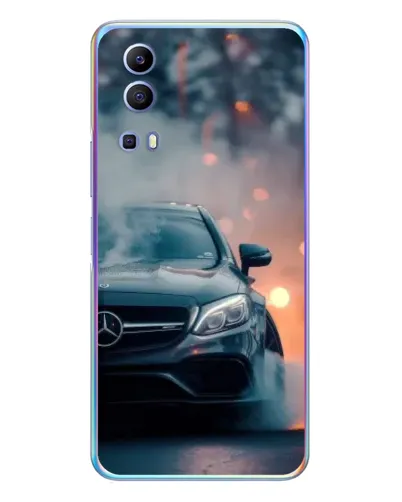 Чехол для Vivo Y72 с картинкой «Mercedes — ночной город» Чехол для Vivo Y72 с картинкой «Mercedes — ночной город»