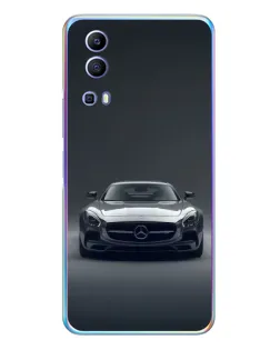 Чехол для Vivo Y72 с картинкой «Mercedes на черном»