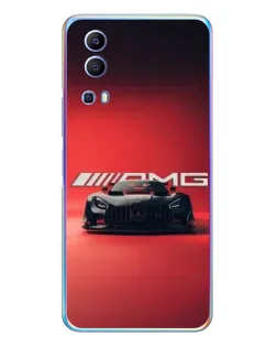 Чехол для Vivo Y72 с картинкой «Mercedes AMG — красная линия»