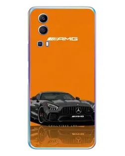 Чехол для Vivo Y72 с картинкой «Оранжевый Mercedes AMG»