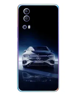 Чехол для Vivo Y72 с картинкой «Ночной Mercedes EQ»