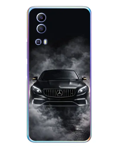 Чехол для Vivo Y72 с картинкой «Mercedes в дыму» Чехол для Vivo Y72 с картинкой «Mercedes в дыму»